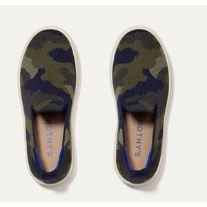 Rothy's The Kids Sneaker Spruce Green Camo Girl's Size 13